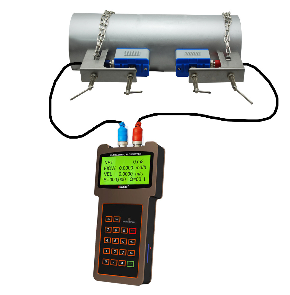 Portable Handheld Ultrasonic Flowmeter